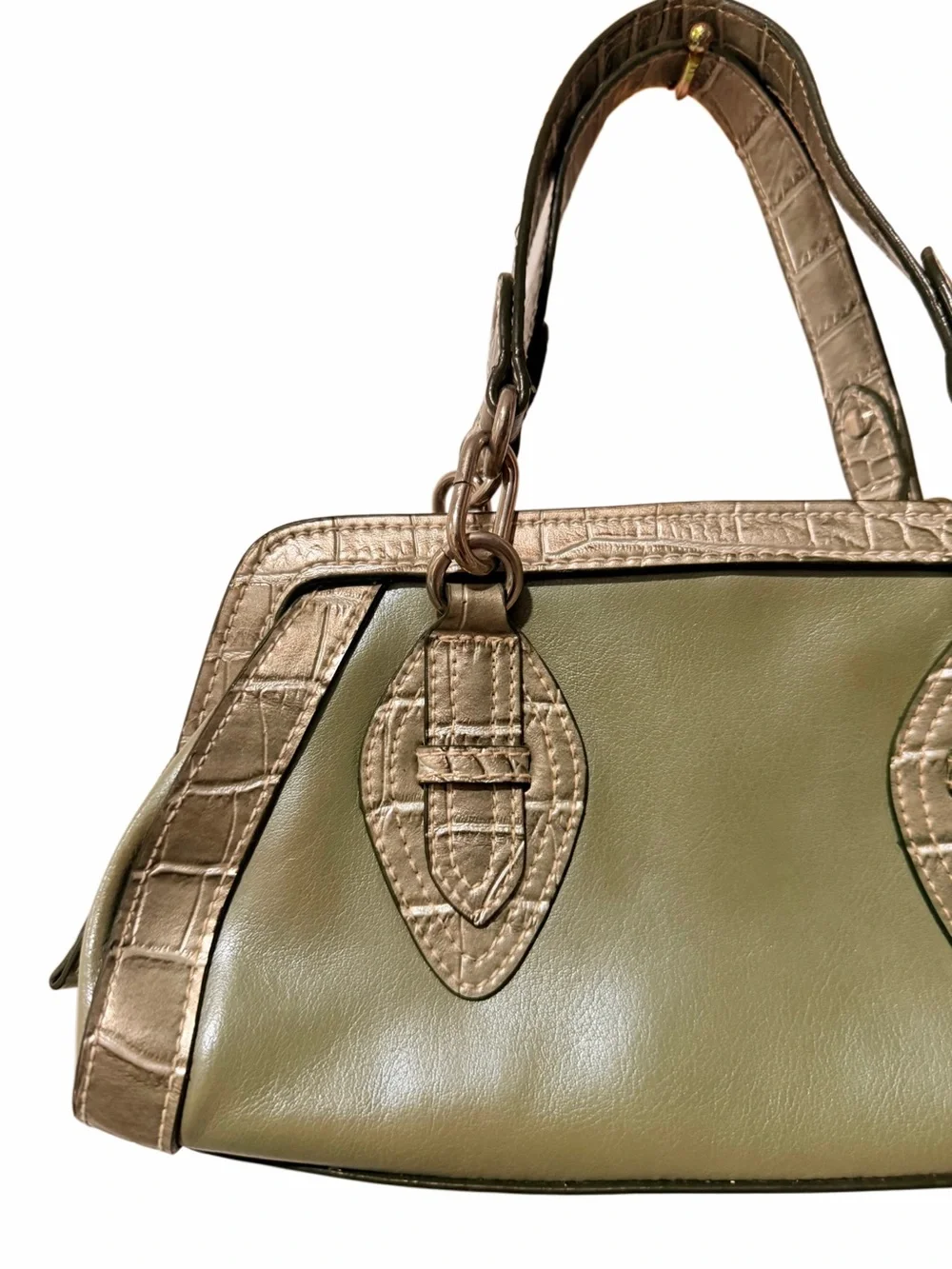 Olive Green Leather Bag